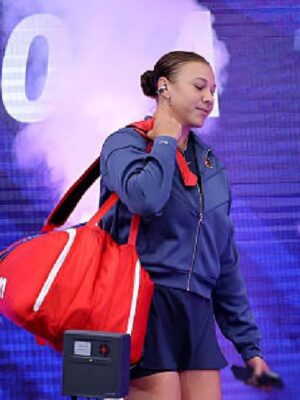 Amanda Anisimova 2025 US Open Blue Track Jacket