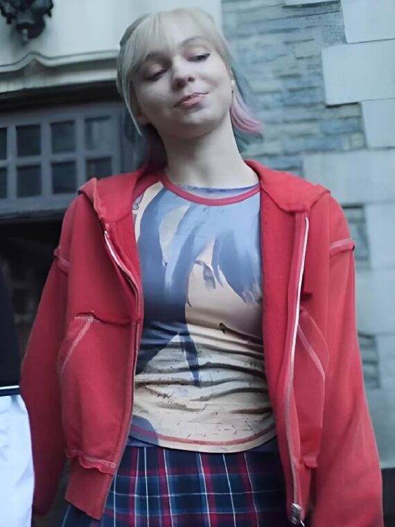 Wednesday Emma Myers Anime Raglan Tee