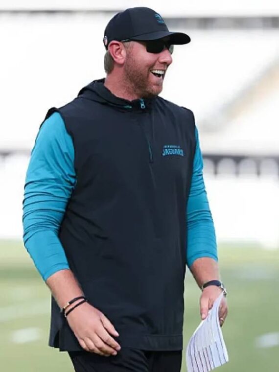 Liam Coen Jacksonville Jaguars Training Camp Quarter-Zip Vest