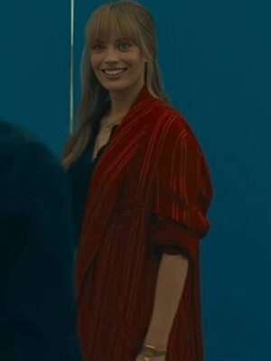 A Big Bold Beautiful 2025 Journey Margot Robbie Red Coat