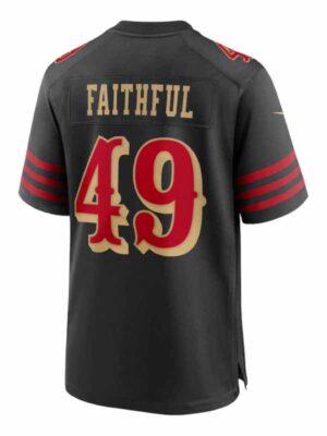 Recreation – San Francisco 49ers The Faithful Black 2025 Rivalries Collection Game Jersey