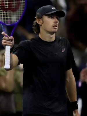 Alex de Minaur 2025 US Open Black T-shirt