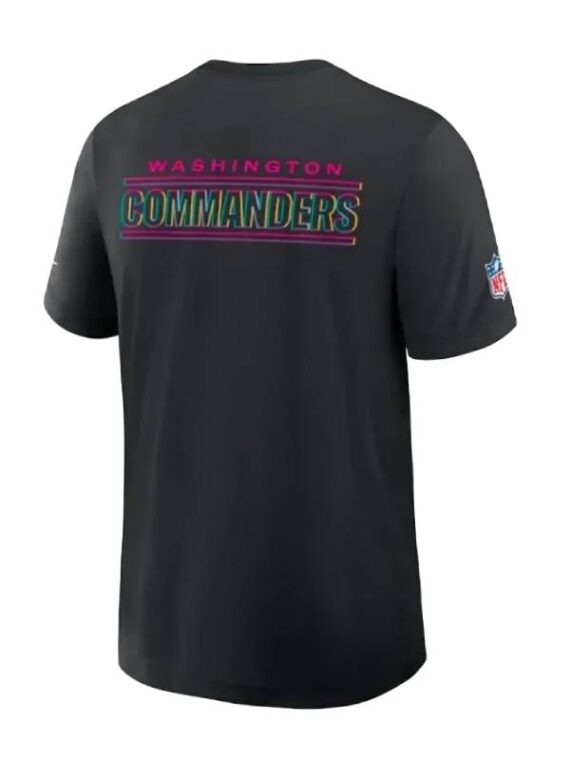 Washington Commanders Black 2025 Crucial Catch T-Shirt