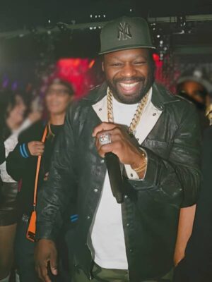 50 Cent Petite Disco NYC 2025 Leather Jacket