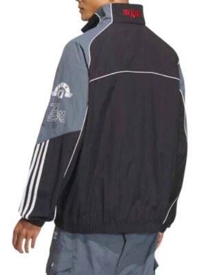 Adidas Adicolor Motorcore Woven Black & Blue Track Jacket