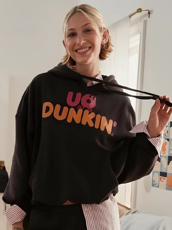 Dunkin' UO Exclusive Graphic Bubble Hoodie Sweatshirt