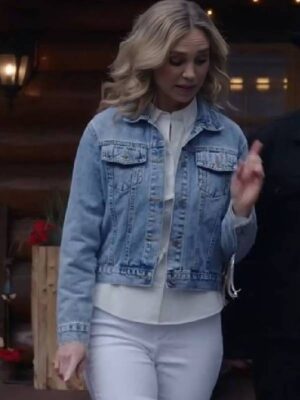 A Royal Montana Christmas 2025 Fiona Gubelmann Fringe Denim Jacket