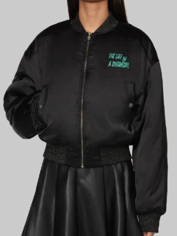 The Life Of A Showgirl Got A Wishlist Bomber Black Jacket
