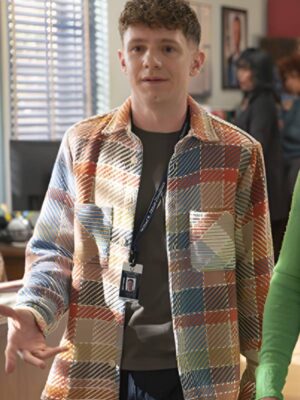 Abbott Elementary S05 Chris Perfetti Plaid Shirt Jacket