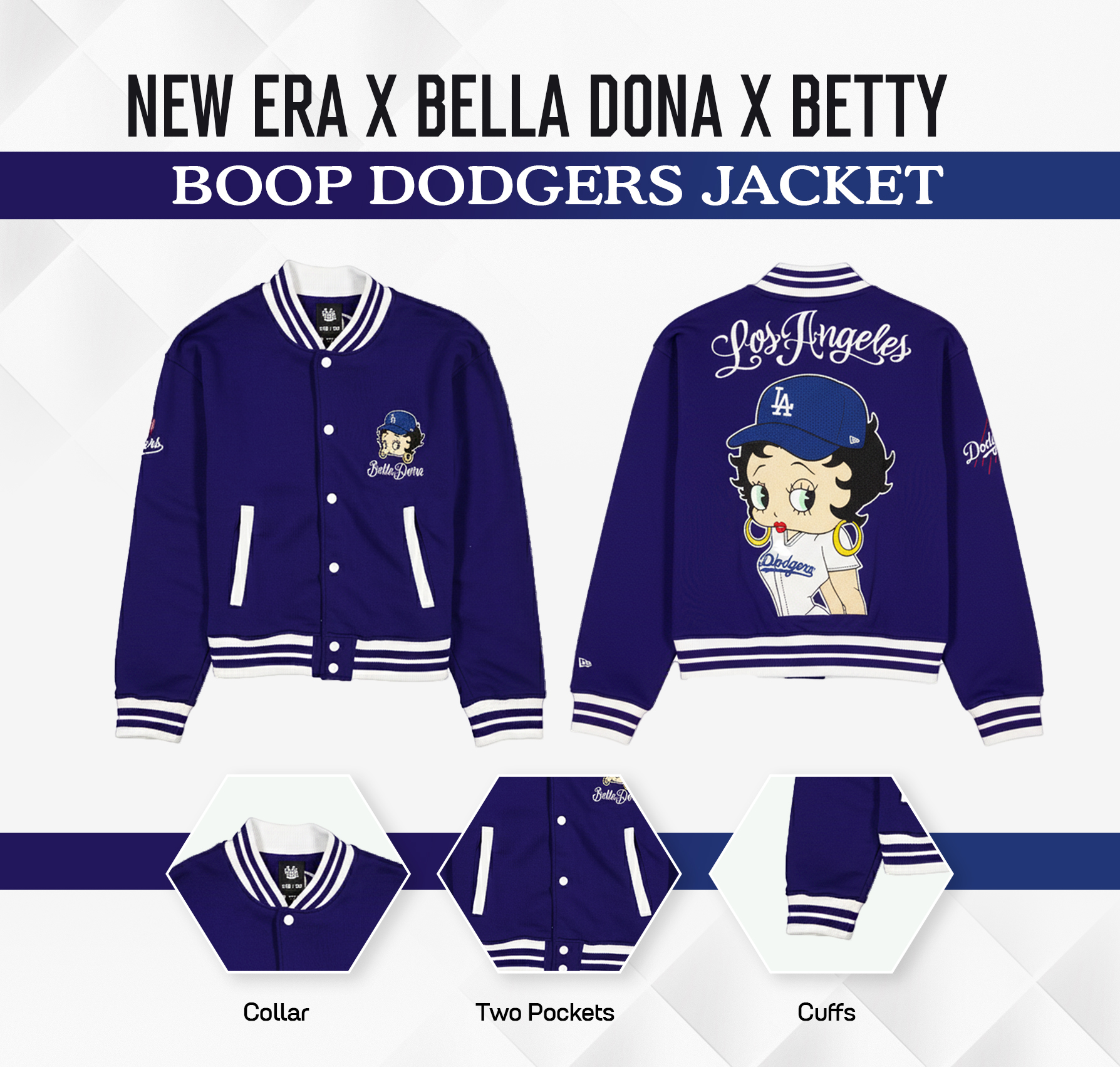 New Era x Bella Dona x Betty Boop Dodgers Jacket