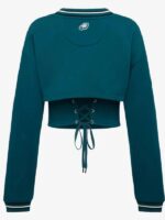 Philadelphia Eagles Midnight Green Fleece Shrug Cami
