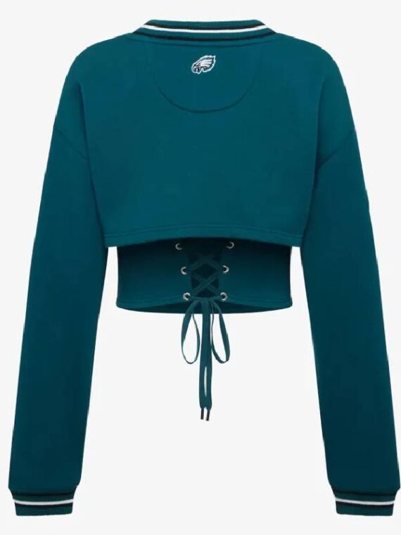Philadelphia Eagles Midnight Green Fleece Shrug Cami