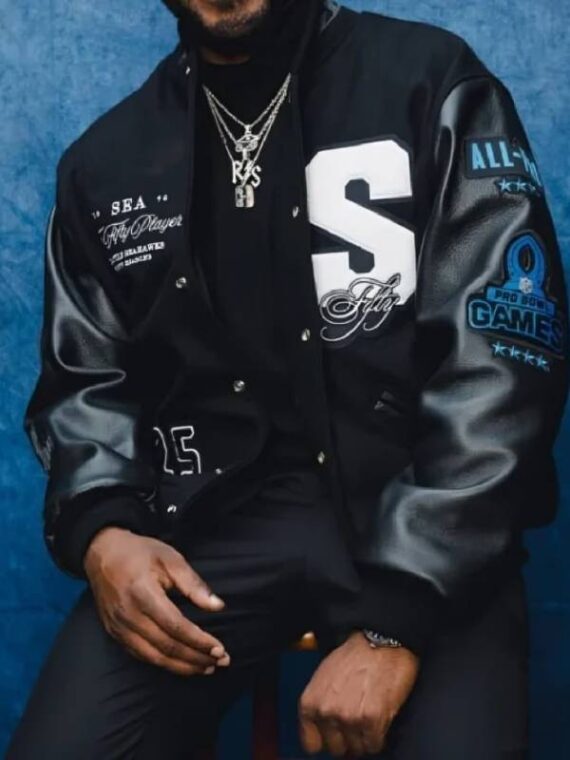 Seattle Seahawks Top 50 Players Varsity Jacket