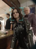 Only Murders in the Building S05 Selena Gomez Black Grommet Coat