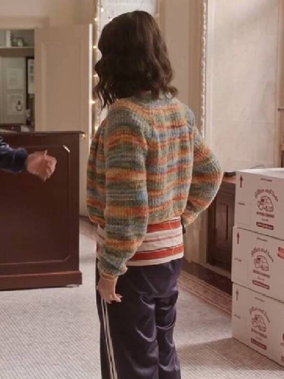 Only Murders in the Building S05 Selena Gomez Multicolor Crop Cardigan