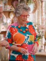 The Great British Bake Off Prue Leith Fruit Printed Sweater