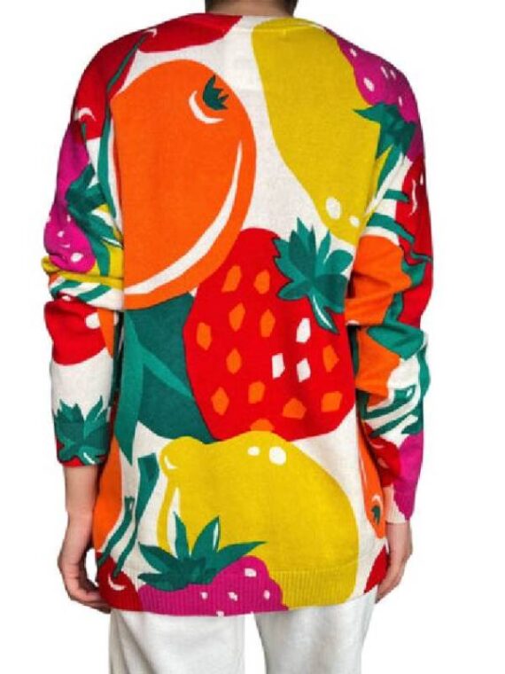 The Great British Bake Off Prue Leith Fruit Printed Sweater