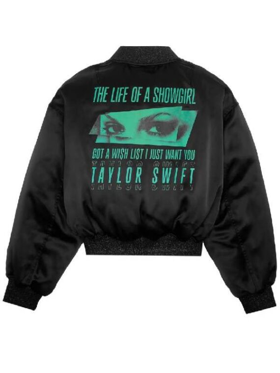 The Life Of A Showgirl Got A Wishlist Bomber Black Jacket