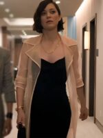 The Morning Show 2025 Celine Dumont Sheer Trench Coat
