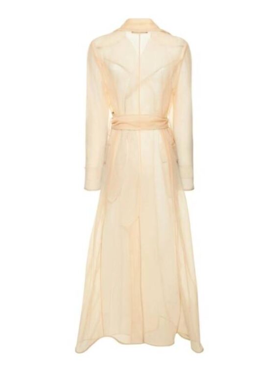 The Morning Show 2025 Celine Dumont Sheer Trench Coat