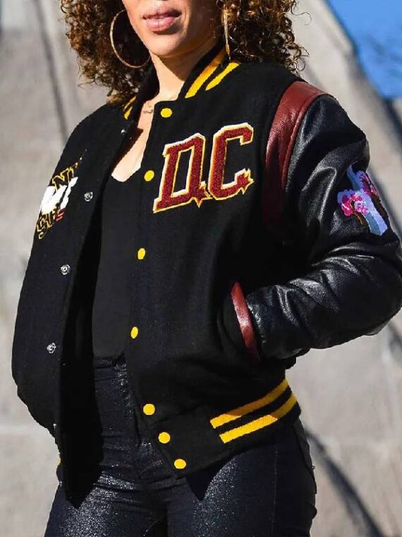 90th Anniversary Washington Commanders DC Varsity Jacket